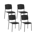 Komplekt 4 s&ouml;&ouml;gitoolist 54x46x84cm, valge v&auml;rv