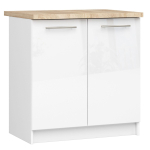 K&ouml;&ouml;gikapp OLIWIA S80, 2 ust, valge, 80 &times; 85 &times; 46 cm