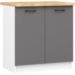 P&otilde;randak&ouml;&ouml;gikapp OLIWIA S80, 2 ust, valge/hall, 80 &times; 85 &times; 46 cm