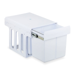 Sisseehitatav pr&uuml;gikast Relaxdays, 2 &times; 15 l, Valge, 34,3 &times; 35,1 &times; 48 cm