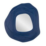 Seinapeegel Dalia, Sinine, 90 &times; 97 &times; 4 cm