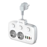 Elektripikendusjuhe ColorWay CW-CHE24PDW, 1 USB Type-C PD, 3 USB-A