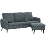 Diivan jalapingiga Homcom 196x140x88cm., tumehall
