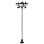 Aia lamp p&auml;ikesepatareiga Outsunny 51,5x47x182,5cm, musta v&auml;rvi
