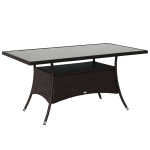 V&auml;lim&ouml;&ouml;bli laud Outsunny 150x85x74cm, pruuni v&auml;rvi