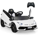 Laste elektriauto 107x64x46cm, valge/must v&auml;rv