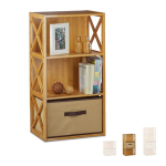 Vannitoa riiul 80x42x29cm., helepruun/pruun v&auml;rv