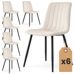 S&ouml;&ouml;gitoa toolid AKORD Furniture Factory LIVO, 6 tk, Beež, 45,5 &times; 87 &times; 43,5 cm
