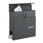 Postkast Relaxdays 10051241_139, ajalehesektsiooniga, 37 &times; 38 &times; 12 cm