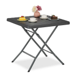 &Otilde;uelaud Relaxdays 10049591_111, kuni 4 inimesele, 78 &times; 74 &times; 78 cm