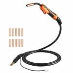 MIG-keevitusp&uuml;stol VEVOR XLLINCMIG 100L, 100 A, 11 otsikut, 280 &times; 100 &times; 43 mm