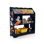 Laste kapp, 3 riiulit ja uksed, 92,71 &times; 100,33 &times; 30,48 cm