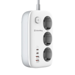 Elektripikendusjuhe ColorWay CW-CHE34PDW, 2 USB Type-C PD, 2 USB-A, 2 m kaabel