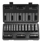 3/8" l&ouml;&ouml;kkruvikeerajate komplekt, 15 osa, 8-22 mm, 6 otsaga, kroom-mol&uuml;bdeenteras