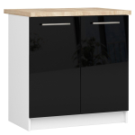 K&ouml;&ouml;gikapp OLIWIA S80, t&ouml;&ouml;pinnaga, valge/must, 80 &times; 85 &times; 46 cm