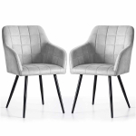S&ouml;&ouml;gitoolide komplekt LUXANO, 2 tk, hall/must, 54 &times; 82 &times; 58 cm