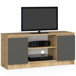 TV-alus RTV K120 2D 1P, hall/pruun, 120 &times; 55 &times; 40 cm