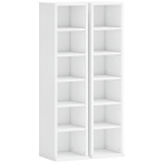 CD-hoiuriiulite komplekt 833-872V90WT, 2 tk, kuni 204 CD-d, Valge, 21 &times; 88,5 &times; 22,5 cm