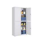 Dokumendikapp SONGMICS OMC016G01, 4 ust, 5 riiulit, Hall, 40 &times; 80 &times; 180 cm