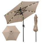 Terrassivari, 18 LED, Pruun, 230 &times; 225 cm