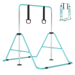 Reguliuojamo auk&scaron;čio gimnastikos skersinis vaikams, 93-132 cm, mėtų spalvos