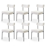 S&ouml;&ouml;gitoolid VEVOR HC2025, 6 tk, valged, 54,5 &times; 79,5 &times; 50 cm