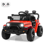 Laste elektriauto 86x57,5x54,5cm, punase/musta v&auml;rviga