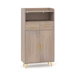 Kapp 60x30x113cm, halli/kuldse v&auml;rvi