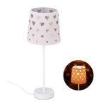 Laualamp 43x16cm., roosa/valge