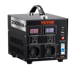 Pingemuundur 2000 VA, 110V&ndash;220V, USB ja EU/USA pistikupesadega, CE-sertifikaadiga