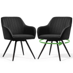 S&ouml;&ouml;gitoa toolide komplekt TURNO, 2 tk, musta v&auml;rvi, 55 &times; 83 &times; 58 cm
