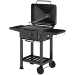S&ouml;egrill, kaanega ja termomeetriga, Must, 112 &times; 101,5 &times; 63 cm