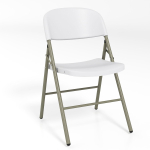 Kokkupandavad toolid, 6 tk, valged, 55 &times; 82 &times; 50 cm
