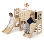 Puidust laste m&auml;ngukomplekt, 8-&uuml;hes, 56 &times; 49 &times; 39,5 tolli