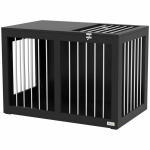 Koerakuut PawHut 80x50x56,5cm, musta/h&otilde;bedase v&auml;rvusega
