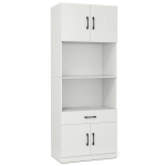 Kapp 65x38x168cm., valge/must