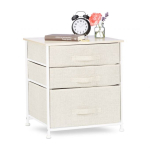 Elutoa riiul 53x48x40cm., kreem/helepruun/valge