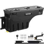 Veoauto kere t&ouml;&ouml;riistakast, lukustatav, ABS, 20 L, Chevrolet Silverado 1500 / GMC Sierra 1500 2019&ndash;2020, juhipoolne, must