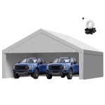 Autovarjualuse asendus 6x6 m, varikatuse presendiga seintega, hall, UV- ja veekindel
