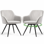 S&ouml;&ouml;gitoolid TURNO, 2 tk, hall/must, 55 &times; 83 &times; 58 cm