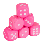 Pehmed matemaatikakuubikud Relaxdays, 6 tk, 7,5 &times; 7,5 &times; 7,5 cm