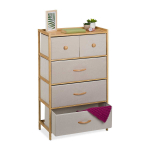 Kummut Relaxdays 10050138_127, 5 sahtlit, 58 &times; 94 &times; 32,5 cm