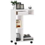 Abilaud Homcom 40x30x69cm, valge/must