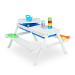 Laste piknikupink Relaxdays, 2 istet ja 2 vanni, 89 &times; 50 &times; 85 cm