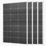 Monokristallilised p&auml;ikesepaneelid VEVOR, 4 tk, iga&uuml;ks 100 W, 895 &times; 580 &times; 30 mm
