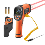 Infrapunatermomeeter VEVOR GT1600, K-t&uuml;&uuml;pi termopaar, 21,1 &times; 7,4 &times; 15,7 cm