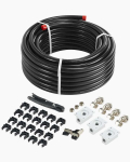 &Otilde;hukompressori torukomplekt 100 jalga, 3/4 tolli, HDPE alumiinium, must