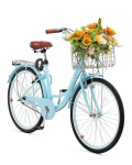 Cruiser jalgratas 26", 1 k&auml;ik, helesinine, pagasiga
