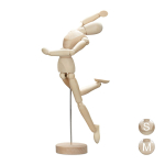 Painduv puidust mannekeen Relaxdays, Suurus L, 7,5 &times; 32,5 &times; 7 cm