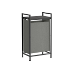 Pesukorv riiuliga 47L., must/tumehall